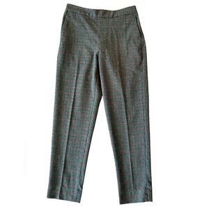 Banana Republic Hayden Petite Plaid Wool Blend Ankle Pants Trousers Size 00P